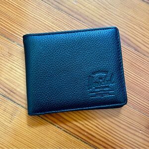 Herschel Supply Co. Roy black pebbled leather bifold wallet